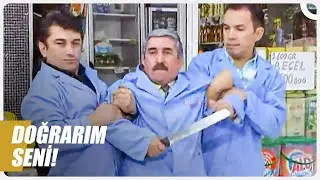Bakkal Yusuf, Cafer'i Bıçakla Kovaladı! | Bizimkiler