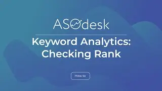 [How To] Keyword Analytics: Checking Rank
