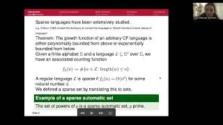 Seda Albayrak, Quantitative estimates for the size of an intersection of sparse automatic sets