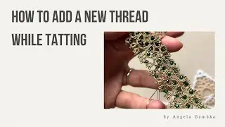 How to add a new thread while tatting #frivolite #tatting 