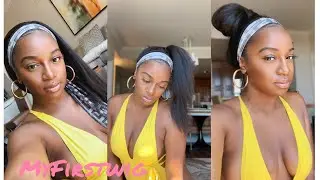 In a Rush? Throw on & Go: MyFirstWig Headband wig Abe