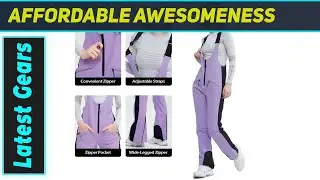 Women's Skinny Ski Bib Pants: Amazing Slim Fit Snow Overalls for Winter Adventures