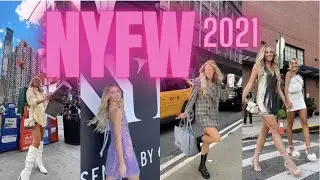New York Fashion Week 2021 Vlog I fashion shows, revolve gallery, creating content & modeling