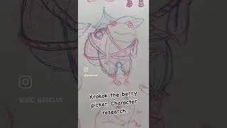 Designing a frog character  - Krokok the Berry Picker