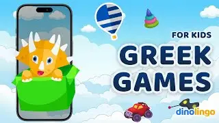 Greek learning app for children. Online Greek games for kids by Dinolingo