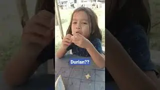 Kid eating durian nonstop