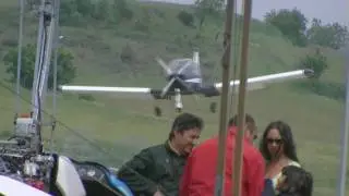 Tecnam P-96 landing at LEIG