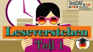 TestDaF. Leseverstehen Teil 1. Schl&uuml;sselw&ouml;rter sind echt wichtig