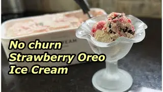 No Churn Strawberry Oreo Ice Cream    Twisted Mikes