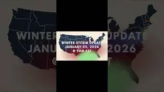 Winter Storm Update, Jan 25, 2026 @ 9am EST