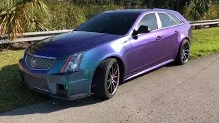 lamination - Cadillac  custom color wrap. - Car Wraps Near Me