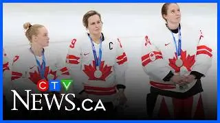 Poulin blocked from speaking French after Olympic gold medal hockey game