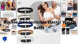 Buckle free Invisible Elastic Waist Belts