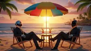 Daft Punk Sunset Mirage Funk 🌅🤖 | French House, Chill Disco & Neo Soul Playlist