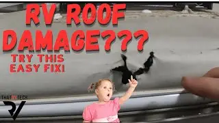 RV roof patch tutorial, how to stop water from coming in!