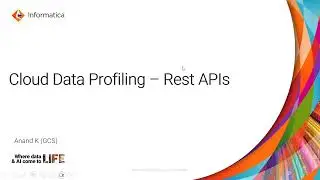 Cloud Data Profiling - Rest API's (Part 1)