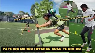 Patrick Dorgu showed intense individual training before returning to Carrington