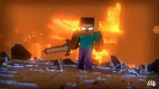 minecraft song (skillet monster) /Herobrine life/ blacklite districk.