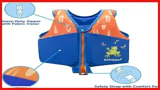 Swimschool, Easy On & Off Kids Swim Vest, Up to 50 lbs.