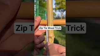 Cross Wood Like a Pro Using Just Zip Ties#ZipTieHack #WoodworkingTips #DIYShorts #knowledge