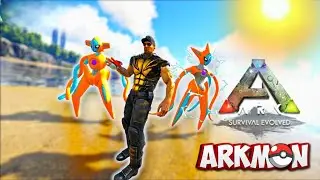 ARKMON : CATCHING THE LEGENDARY POKEMON DEOXYS | DAY 2 | ARK SURVIVAL EVOLVED MOD