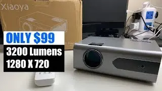 XIAOYA T8 Native 720P LED Video Projector - ONLY $99 - PS4/XBOX on 200