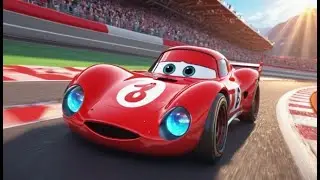 Three Racing Cars Learn Red Blue Green | Color Song for Kids | Learn with Fast Cars