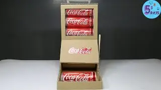 DIY Coca Cola Fountain Machine from Cardboard [Crazy ideas]