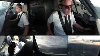 Lufthansa A320 Takeoff by F/O Stefan: Chasing the mountains around Bilbao!!! [AirClips]
