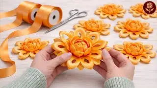 Easy Satin Ribbon Flower Tutorial | Elegant DIY Flower Craft