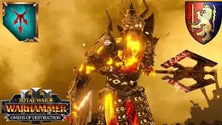 K'DAAI FIREBORN RIP AND TEAR - Гномы Хаоса против Бретоннии - Total War Warhammer 3