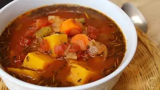 Hearty Fall Harvest Vegetable Soup Recipe | Cozy Fall Recipes | The Sweetest Journey