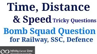 Time Distance & Speed tricky question| Bomb Squad Question| Speed of Sound by Vishal Garg