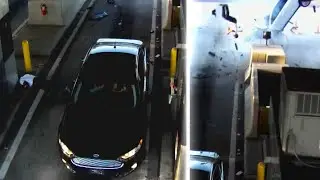 Crash at Florida Toll Plaza Sends Man Flying Into the Air