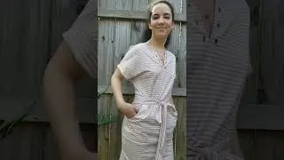 Striped Pink Dress Try on
