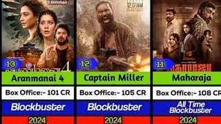 Top 40 South Indian Highest Grossing Movies 2024 |Kalki 2898 Ad, Raayan, Maharaja, Aavesham, Hanuman