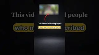 This video reached people who never subscribed #shorts