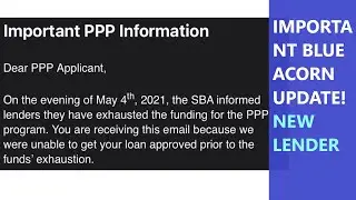 Prestamos CDFI PPP - new Blue Acorn's lender! Important update! People are getting their loans!