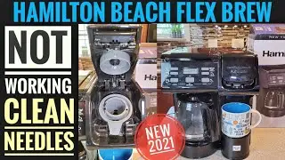HOW TO FIX Hamilton Beach FlexBrew Trio Coffee Maker K-Cup CLEAN NEEDLES REPAIR