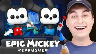 Epic Mickey Rebrushed Funko Pop Review + Gameplay!