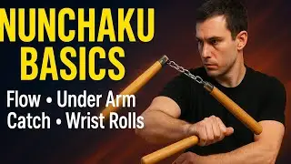 Nunchaku Basics | Flow, Under Arm Catch & Wrist Roll Transitions (Beginner Tutorial)