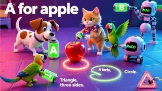 The Adventure of the Little Robots &ndash; Learn ABC Letters and Shapes
