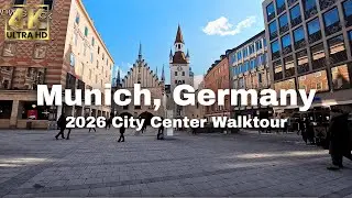 🏙️ Munich City Center Walk Tour | Old Town to English Garden 🇩🇪