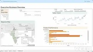 Executive Business Overview - Tableau Dashboard Summary