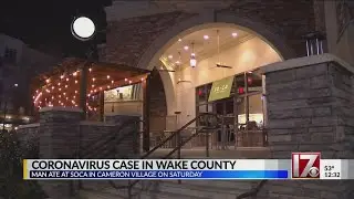 Wake County man diagnosed with coronavirus ate at Cameron Village restaurant
