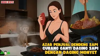 AZAB PENJUAL DENDENG SAPI CURANG GANTI DAGING SAPI DENGAN DAGING MONYET || ANIMASI AZAB