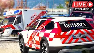🔴 LIVE🔴 Großeinsatz Rettungsdienst- Chaos für die Einsatzkräfte⚡ Lessingen Roleplay  Maxmilim