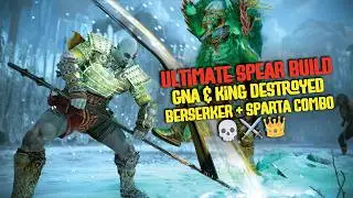 Ultimate Kratos Spear Build &ndash; Berserker Cuirass + Sparta Combo vs King & Gna | NG+ GMGOW