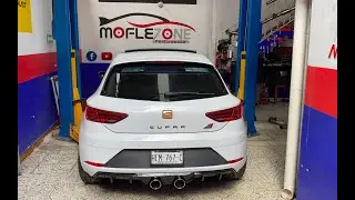 Fabricación de Tubería trasera con salidas al centro y Difusor Maxton Design en Cupra
