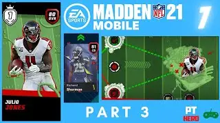 RICHARD SHERMAN + MASTERS SERIES: JULIO JONES (PART 3) || PTHero PLAYS - MADDEN NFL 21 MOBILE (EP07)